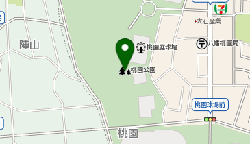 桃園公園の地図画像