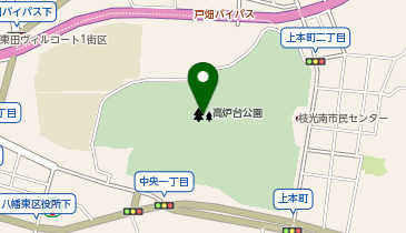 高炉台公園の地図画像