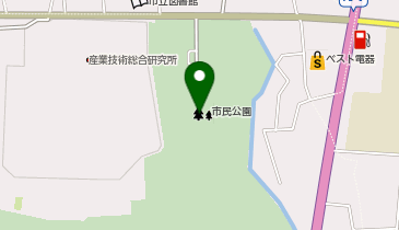 市民公園の地図画像