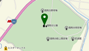 国見台公園の地図画像