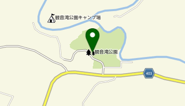 観音滝公園の地図画像