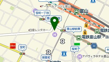 Cyclocity TOYAMA(シクロシティ) 富山駅南1ステーションの地図画像