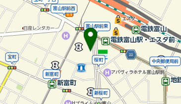 Cyclocity TOYAMA(シクロシティ) 富山駅南2ステーションの地図画像