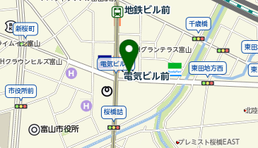 Cyclocity TOYAMA(シクロシティ) 桜橋通りステーションの地図画像