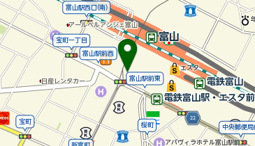 Cyclocity TOYAMA(シクロシティ) 南口駅前広場ステーションの地図画像