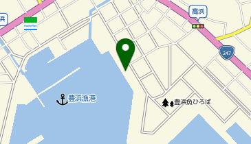 豊浜花火大会の地図画像