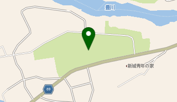 新城納涼花火大会の地図画像