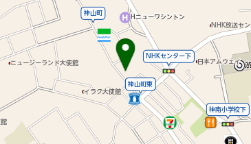 神山離宮の地図画像