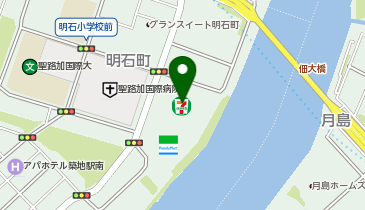 聖路加レジデンス美容室の地図画像