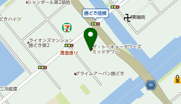 DOT1101勝どき店の地図画像
