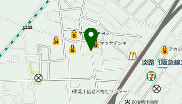 美容室ジャンヌの地図画像