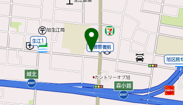 髪シルクの地図画像