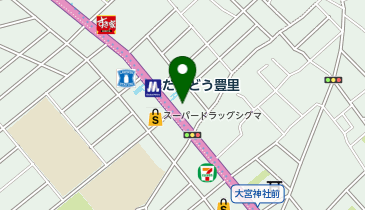 hcross豊里店の地図画像