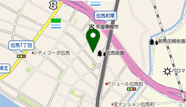 イイダ美容室の地図画像