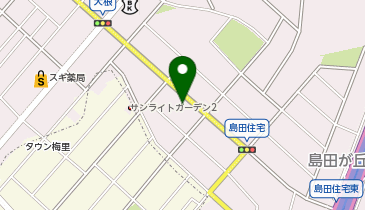 イザ ビューティーガーデンの地図画像