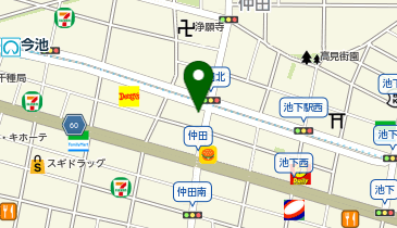 フランス美容室の地図画像