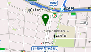 ワープヘアーの地図画像