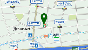 Agu hair zip本郷の地図画像