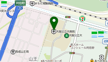 ANCS(アンクス)大阪市立大学医学部付属病院店の地図画像