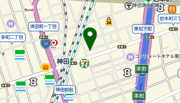 BroTokyo神田店の地図画像