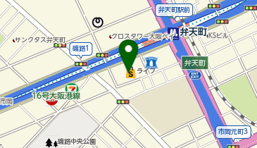 Hair Salon IWASAKI 大阪弁天町店の地図画像