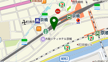 momo京橋 ネイルとまつげの専門店の地図画像