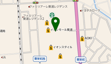カットコムズイオンモール東浦店の地図画像