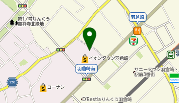 ラポールヘアイオンタウン羽倉崎店の地図画像