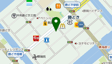 EYELASH&NAIL AnK勝どき駅前店の地図画像