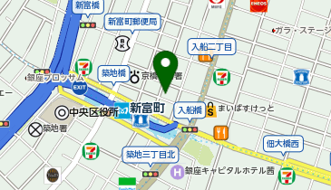 Infinity新富町の地図画像
