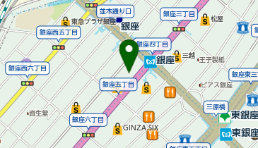 LIPPS hair銀座の地図画像