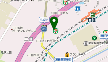 三田ベルジュビルの地図画像