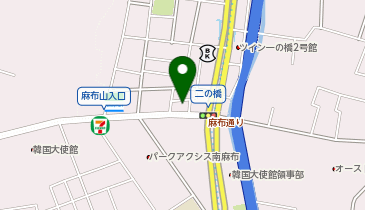 BLUE FOREST.麻布二の橋店の地図画像