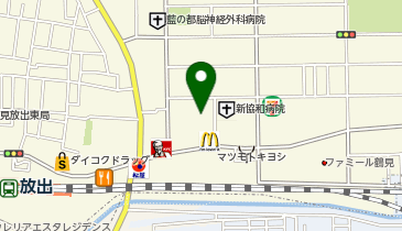 カットコムズ放出店の地図画像