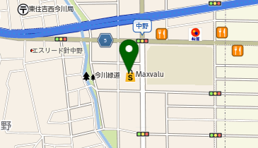 スマートカラーKirei マックスバリュ駒川中野店の地図画像