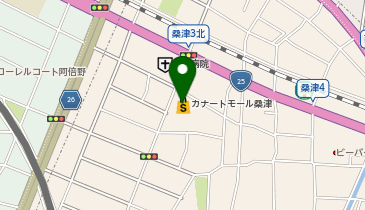ヘアーサロン IWASAKI 大阪桑津店の地図画像