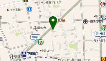 Cacha 中崎店の地図画像