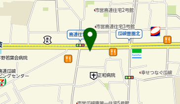 HAIR MAGIC 瓜破店の地図画像