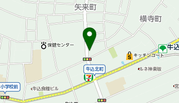 てまり美容室の地図画像