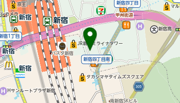 アリエス新宿東南口店の地図画像