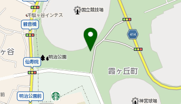 日本青年館結婚式場美容室の地図画像