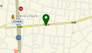 美容室 城の地図画像