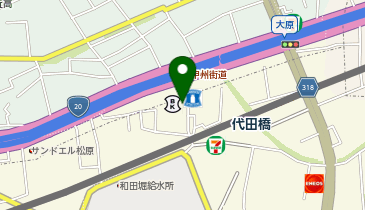 美容室 摂の地図画像