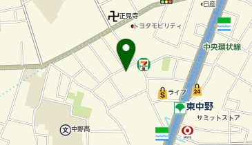 ビューティーしのはらの地図画像