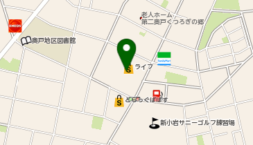 ファミリーカット1000奥戸店の地図画像