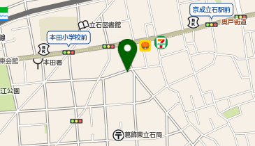 美容室ぽっぷす東立石店の地図画像