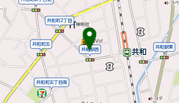 Agu hair chic共和の地図画像