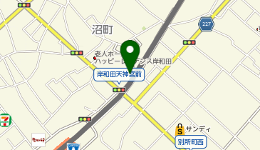 HAIR SALONうららかの地図画像
