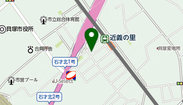 美容室にしかぜの地図画像