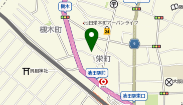 美容室チコ大谷の地図画像